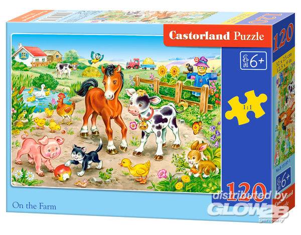  Castorland Sur la ferme, puzzle 120 pièces - - Puzzle