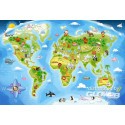 World Map, Puzzle 40 pièces maxi