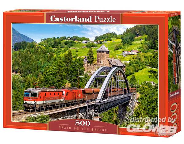  Castorland Train sur le pont, puzzle 500 pièces - - Puzzle