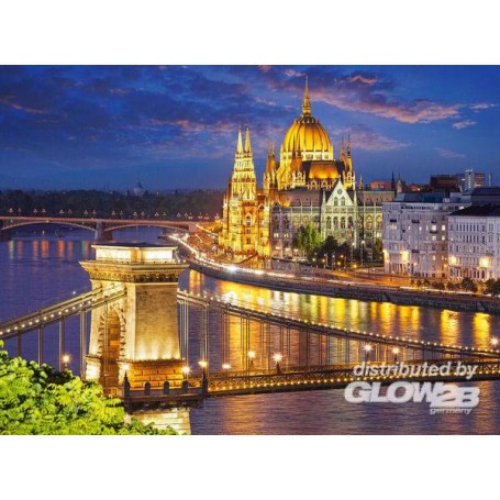 Puzzle Vue de Budapest au crépuscule, puzzle 2000 pièces