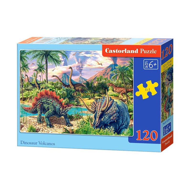 Puzzle Volumes de dinosaure, puzzle 120 pièces