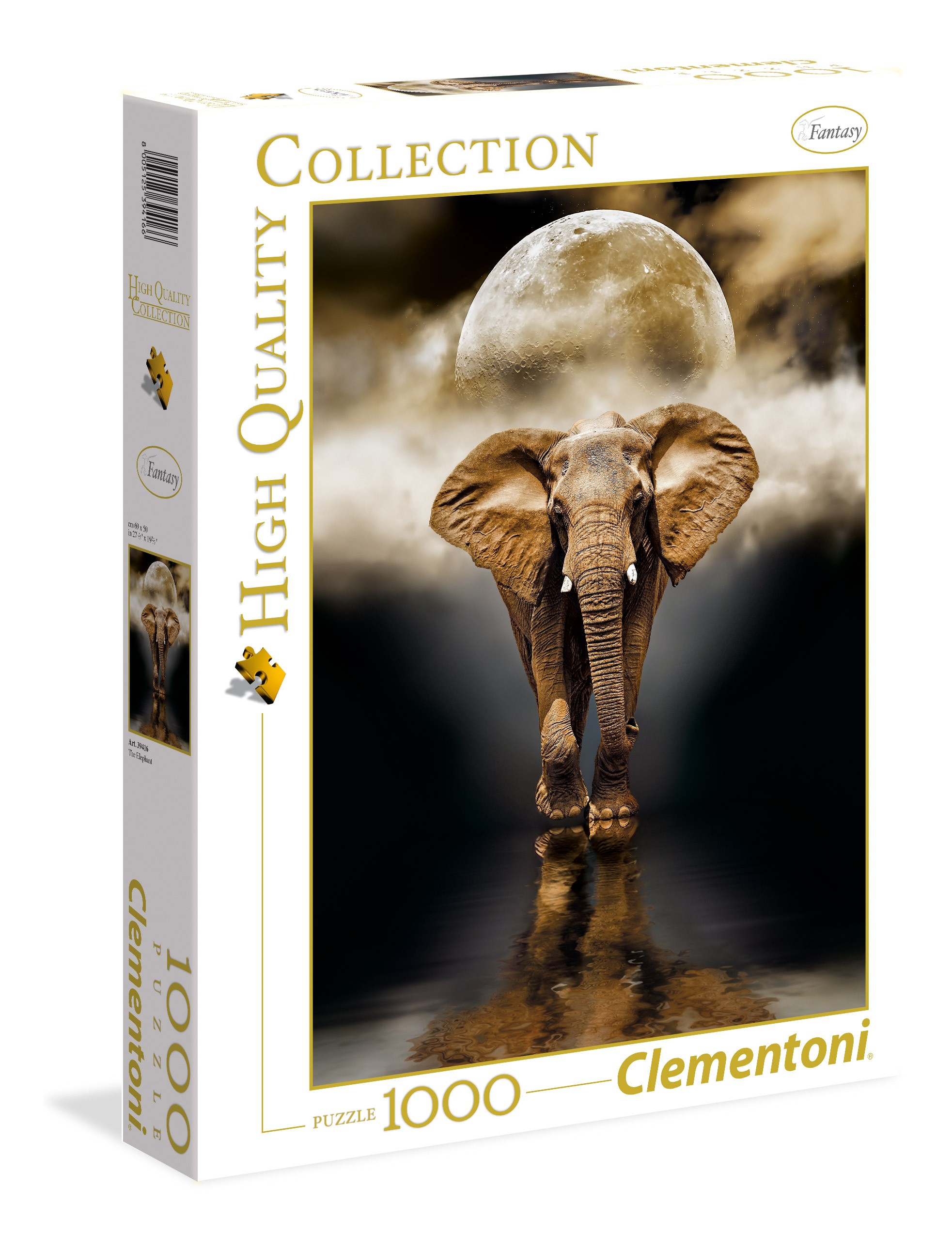  Clementoni L'éléphant(A2x1) Puzzle 1000 pièces - - Puzzle