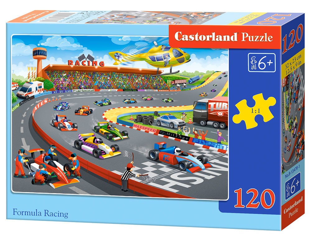  Castorland Formule Racing, Puzzle 120 Teiles - - Puzzle