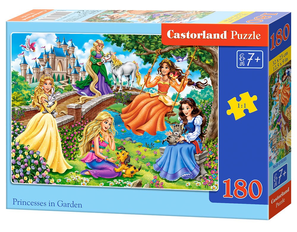  Castorland Princesses in Garden, Puzzle 180 Teile - - Puzzle