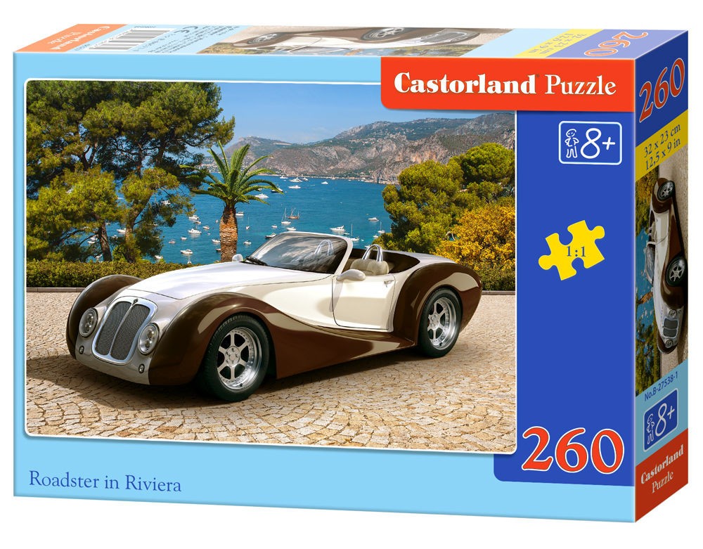  Castorland Roadster in Riviera, Puzzle 260 Teile - - Puzzle