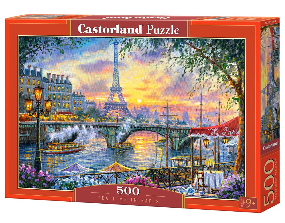  Castorland L'heure du thé à Paris, Puzzle 500 Teile - - Puzzle