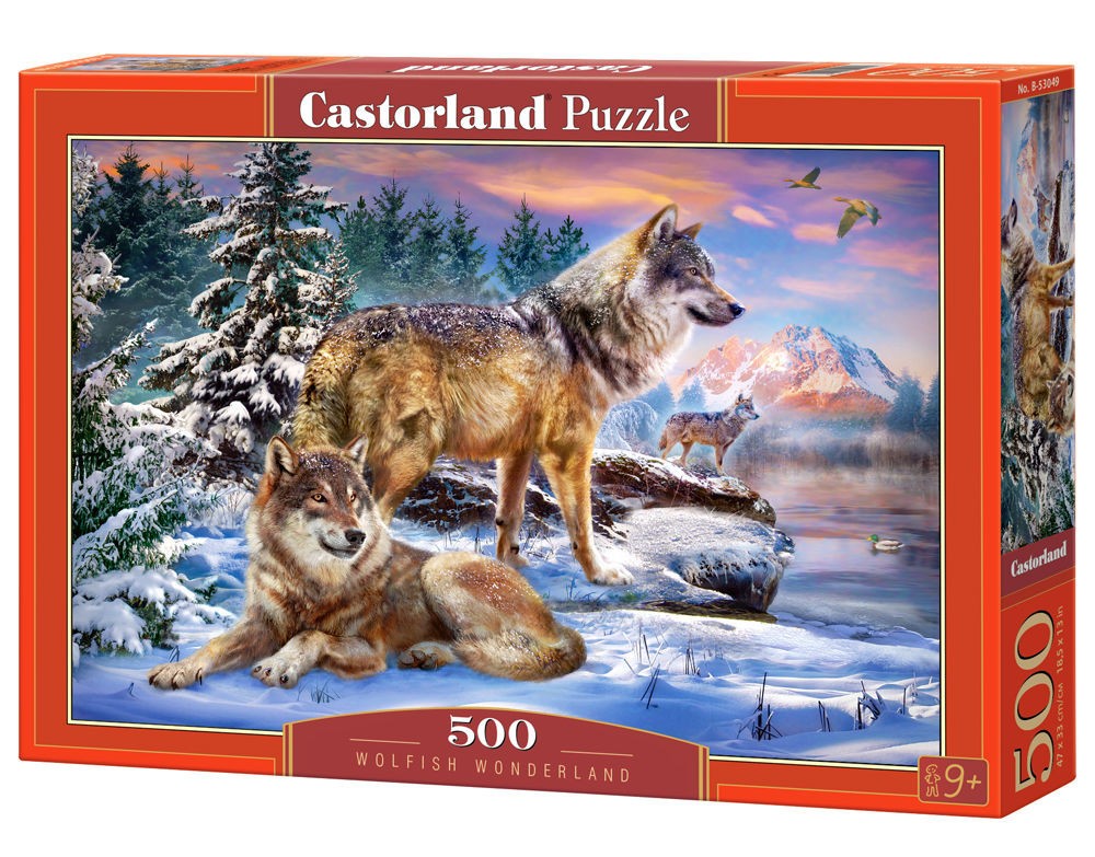  Castorland Wolfish Wonderland, Puzzle 500 Teiles - - Puzzle