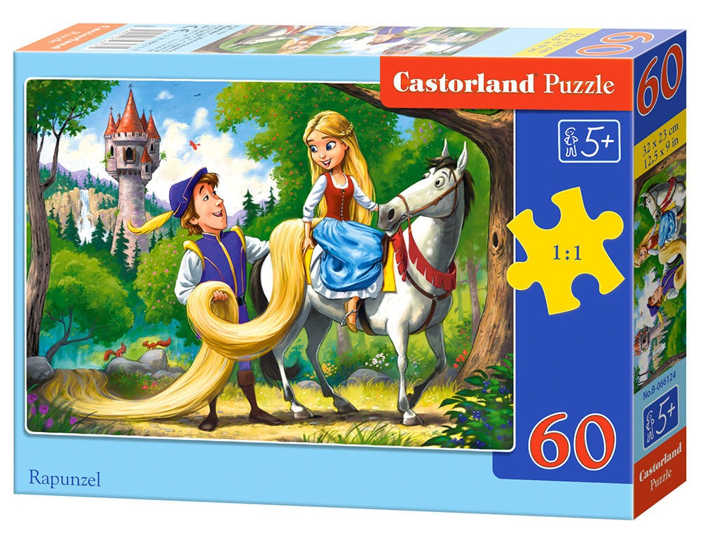  Castorland Rapunzel, Puzzle 60 Teile - - Puzzle