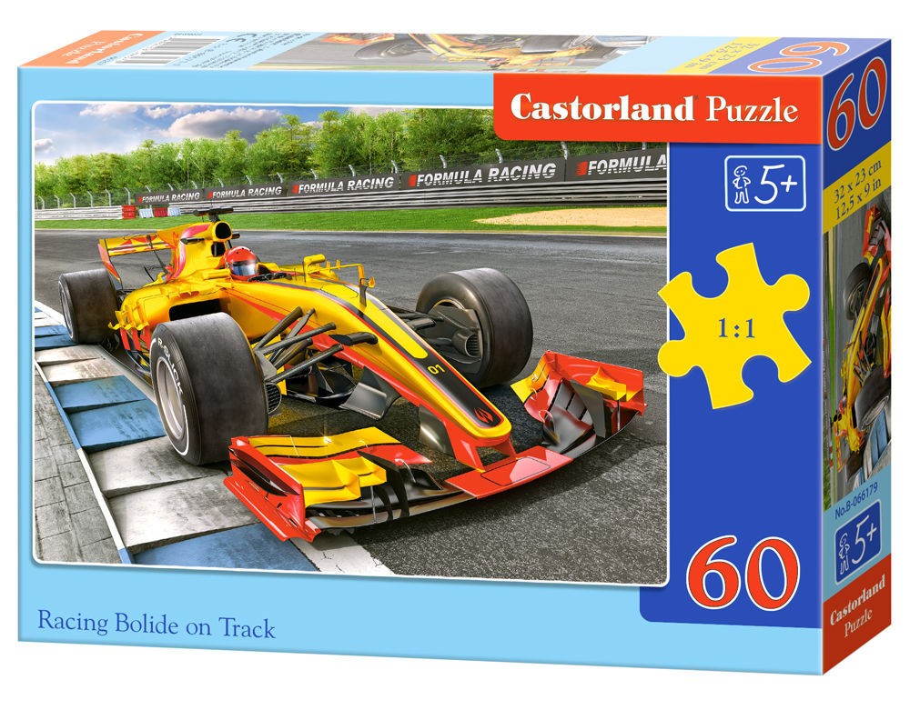  Castorland Bolide de course sur piste, Puzzle 60 couleurs - - Puzzle