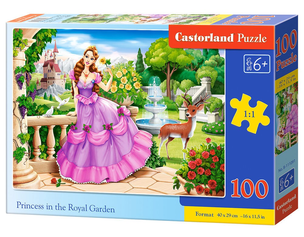  Castorland Princesse au jardin royal, Puzzle 100 couleurs - - Puzzle