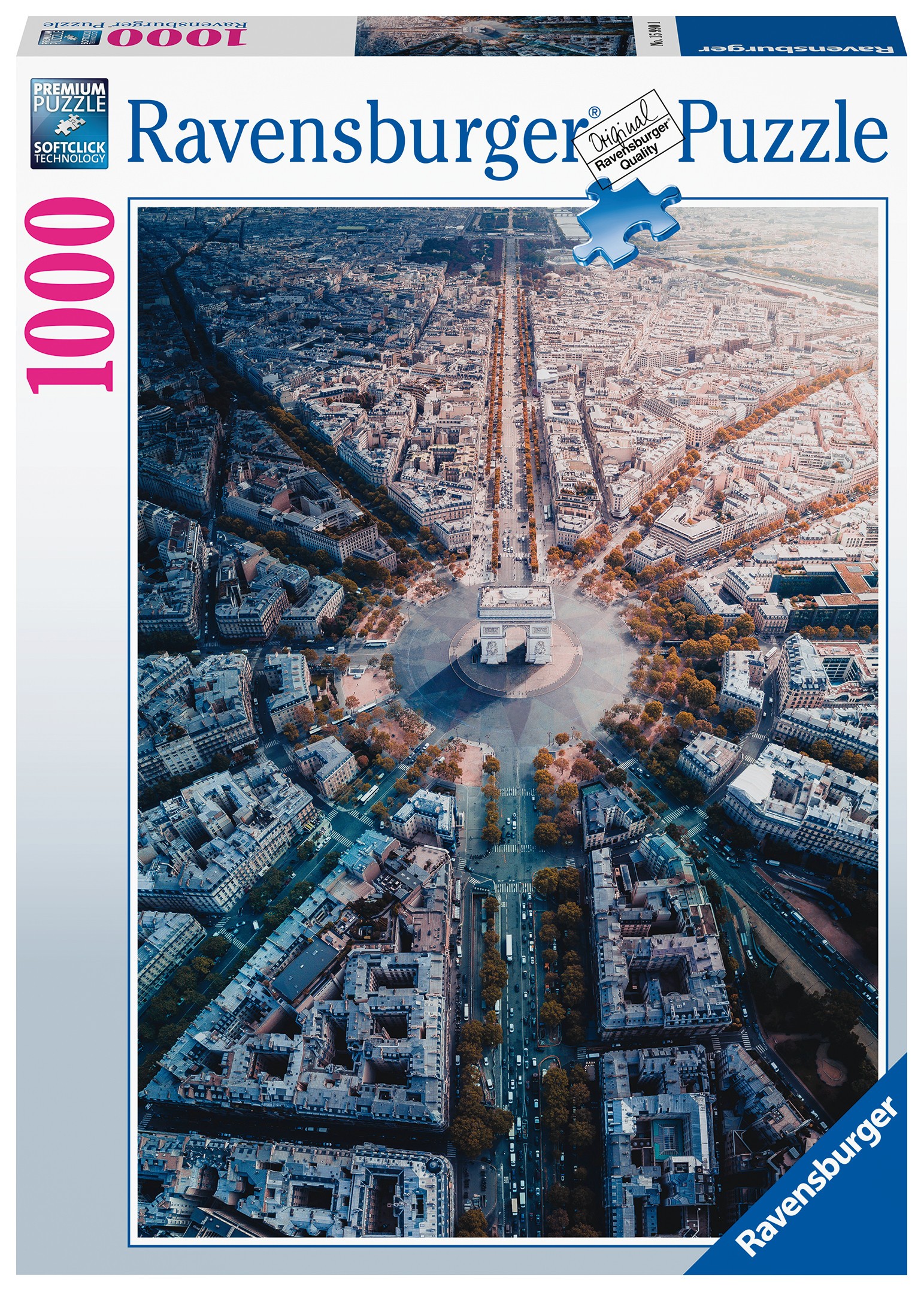  Ravensburger Puzzle 1000 p - Paris vue d'en haut - - Puzzle