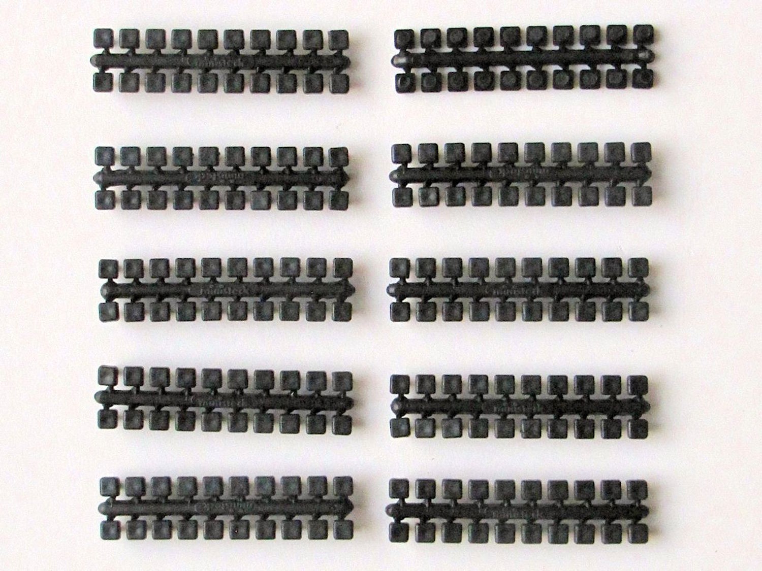  Ministeck Puzzle Ministeck: 10x 1 bandes kleuren punt (zwart) - - Pu