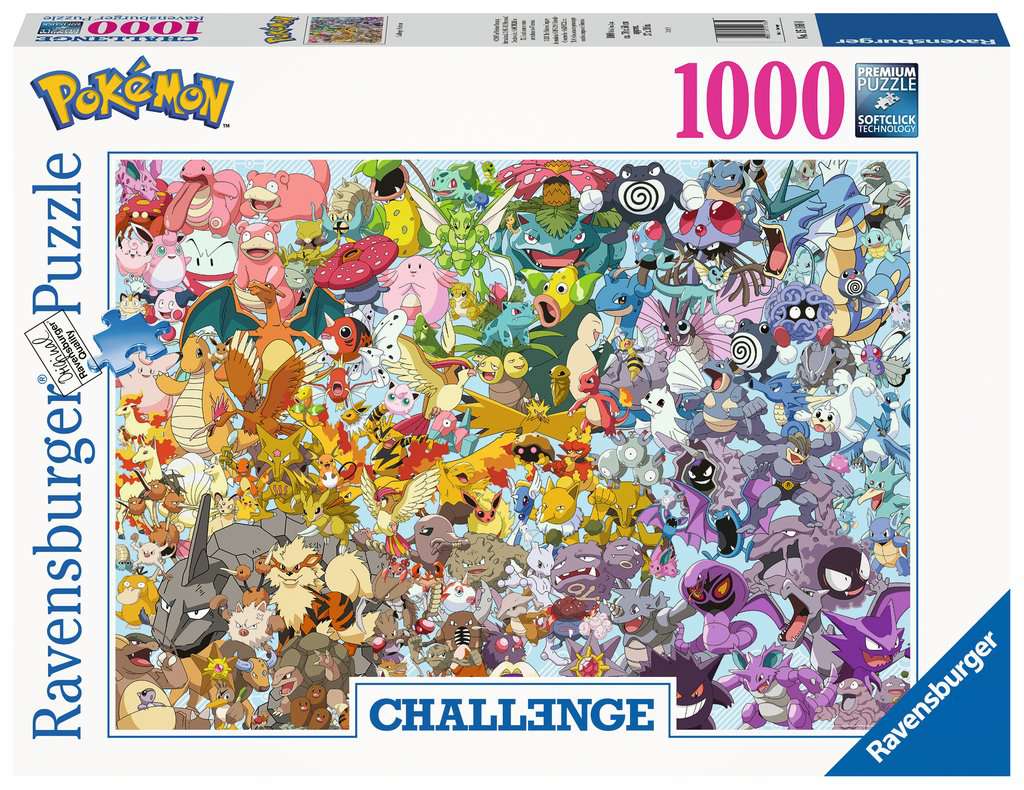  Ravensburger Puzzle 1000 p - Pokémon - - Puzzle