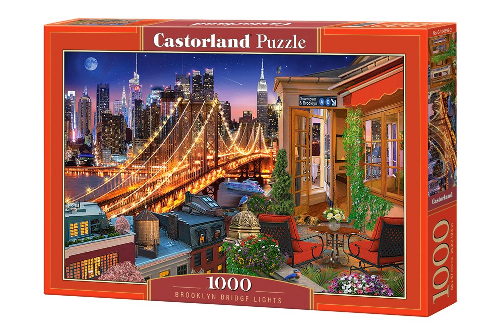  Castorland Puzzle Lumières du pont de Brooklyn - - Puzzle