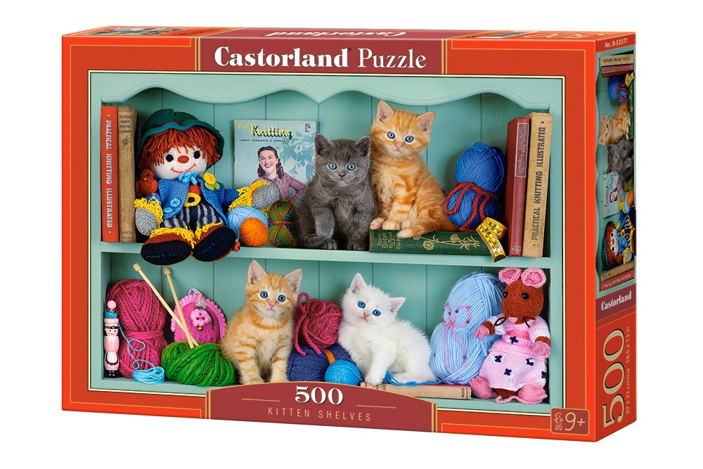  Castorland Puzzle Étagères pour chaton - - Puzzle