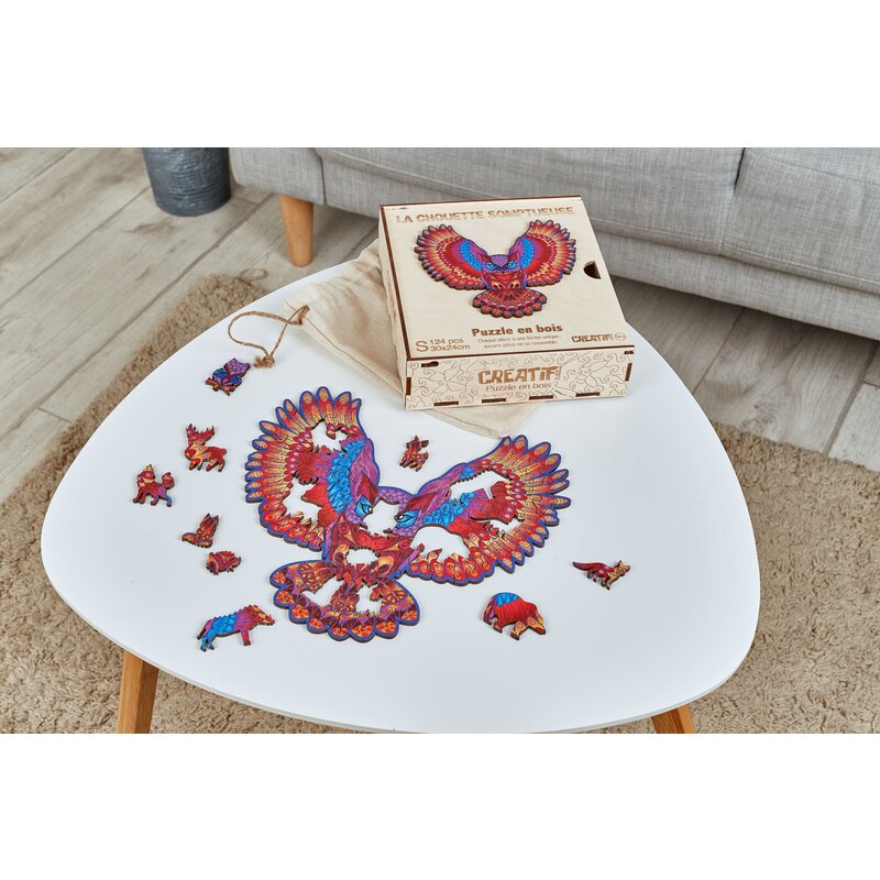 Puzzle Creatif puzzle Puzzle en bois La Chouette Somptueuse...