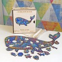 Puzzle Puzzle en bois La Baleine Bleue