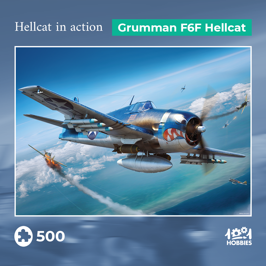  1001Hobbies Puzzle Hellcat in action - Grumman F6F Hellcat - - Puzzl