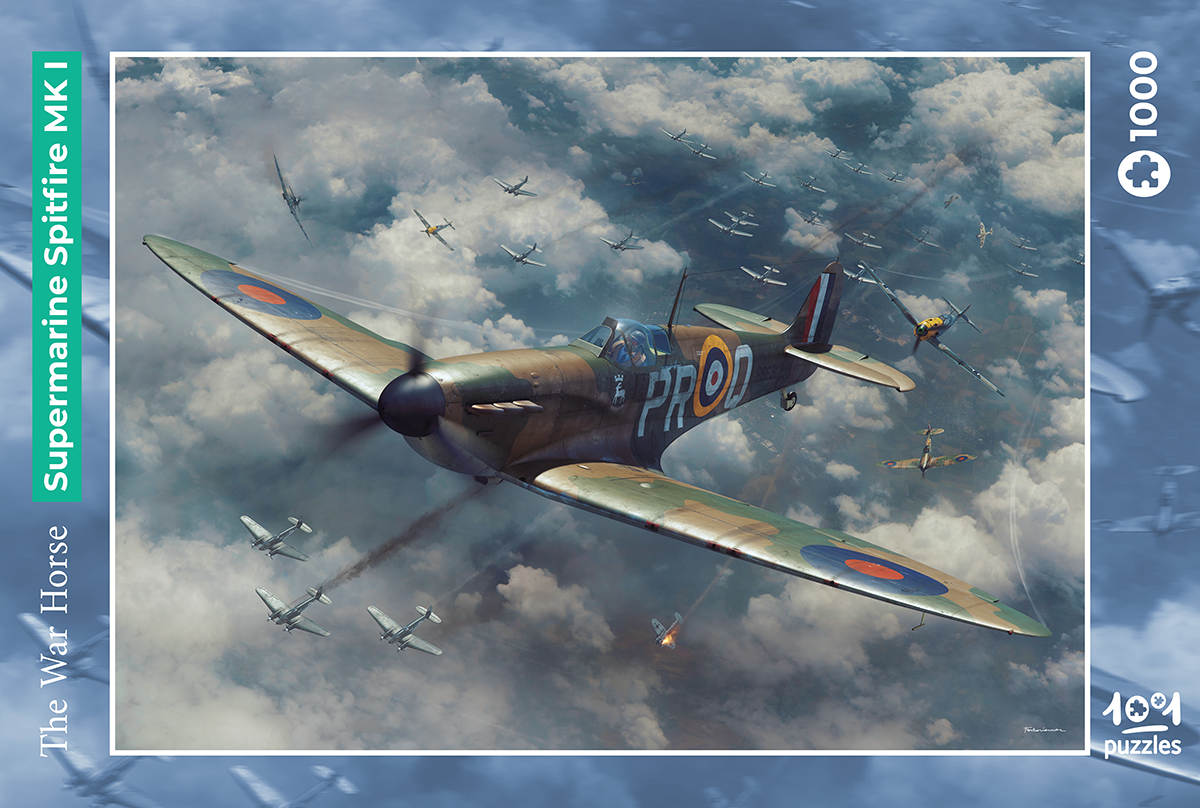  1001Hobbies Puzzle The War Horse - Supermarine Spitfire MK I - - Puz