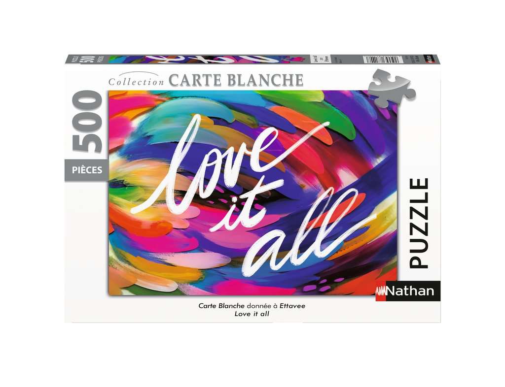  Nathan Puzzle N 500 p - Love it all / EttaVee (Collection Carte blanc