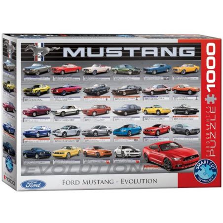  Puzzle 1000 pièces Eurographics Evolution Ford Mustang