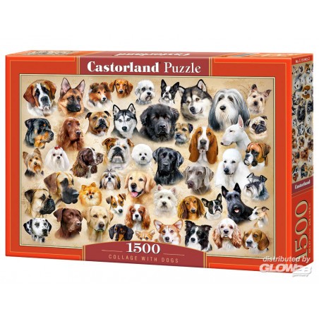 Puzzle Casse-tête 1500 Tiles - Collage de chiens