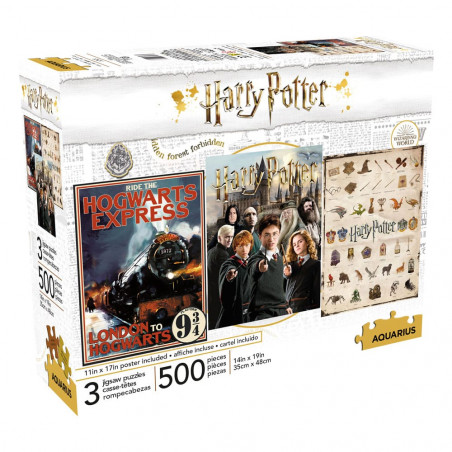 Harry Potter pack 3 puzzle Movie Poster (500 pièces)