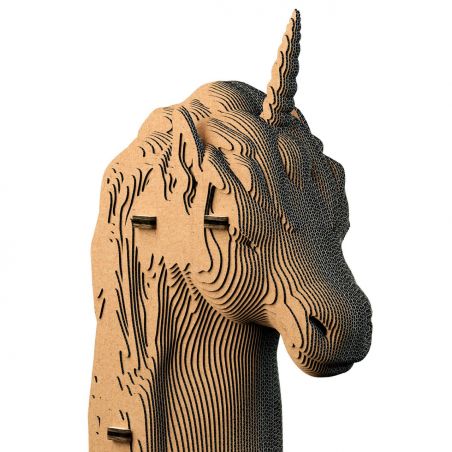  3D sculpture puzzle en carton Licorne