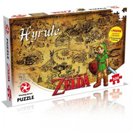 Puzzle The Legend of Zelda Hyrule Map (500 pièces, 46x61cm)